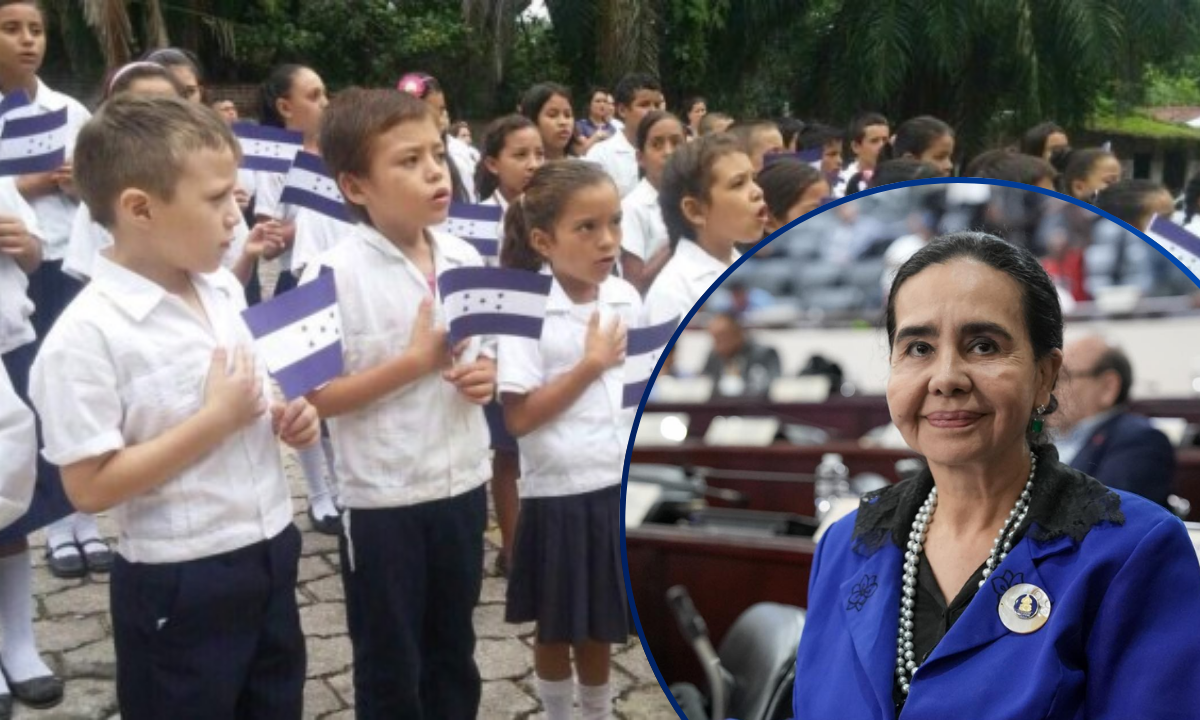 Diputada propone moción ante el Congreso Nacional para entonar el himno nacional en centros educativos