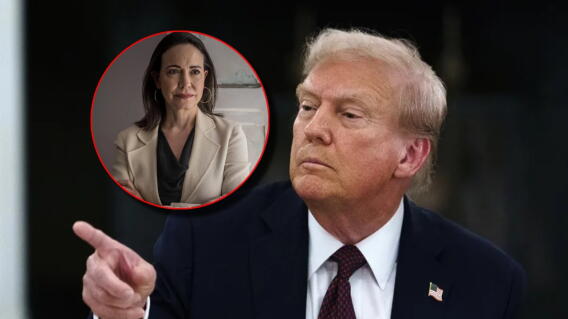 Trump desmiente haber pedido a María Corina Machado que no viajara a Venezuela tras el sismo