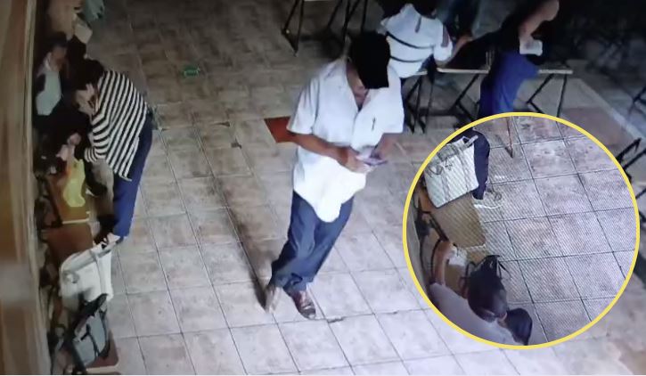 Video muestra a taxista apodado «Uñudo» robando la billetera de una anciana en la terminal de buses de la capital
