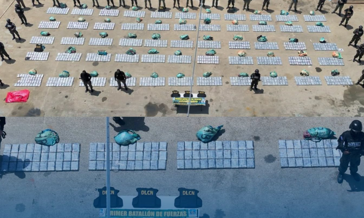 Operación contra el narcotráfico: incautan una embarcación y decomisan 1.661 kilos de cocaína presunta en Gracias a Dios