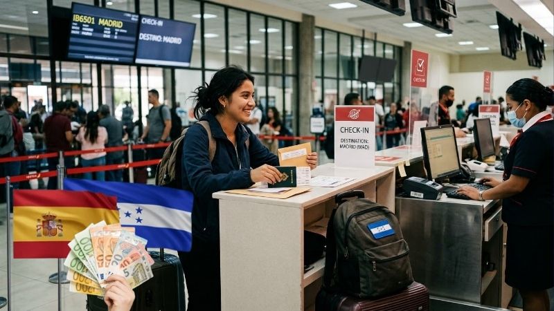 Viajar desde Honduras a España: ¿cuánto dinero necesitas para el viaje y la entrada al país?
