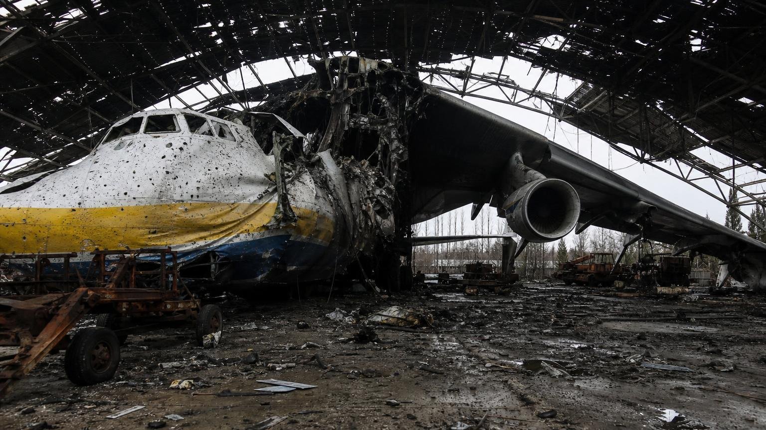Del avión más grande jamás construido solo existía uno y quedó destruido en su hangar en los primeros días de una guerra