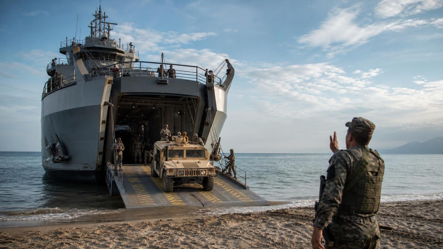 Honduras es el único país de Centroamérica con un buque capaz de desembarcar tropas y vehículos directamente en una playa