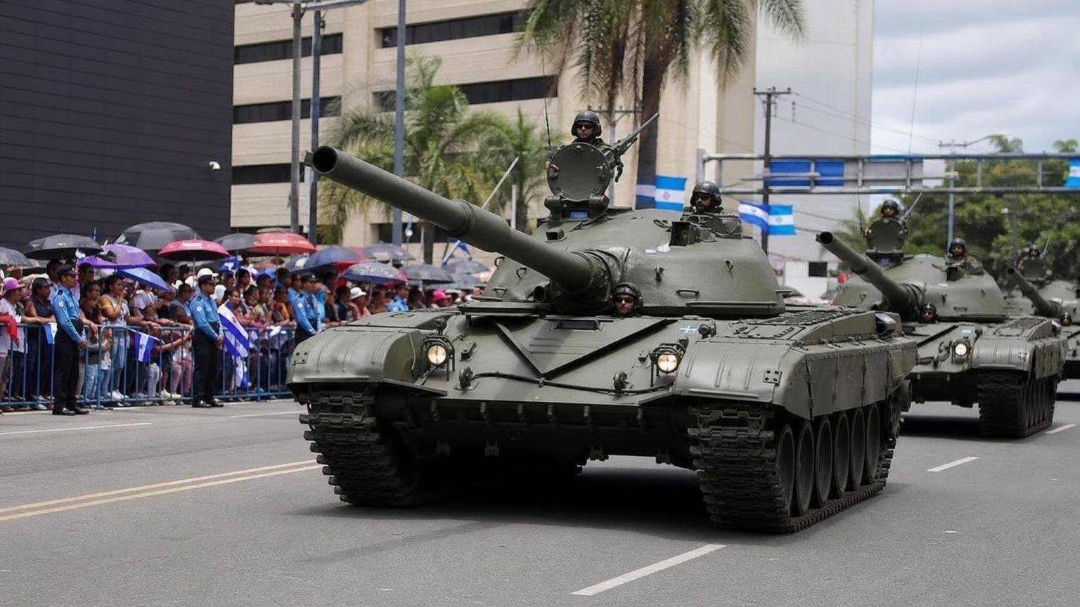Los tanques británicos que Honduras compró hace 40 años siguen desfilando cada 15 de septiembre y la fábrica que los hizo ya no existe