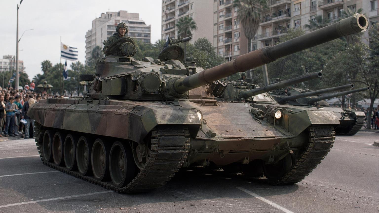 Los tanques de Uruguay son soviéticos capturados por Israel en 1967 y modernizados en Tel Aviv antes de venderlos