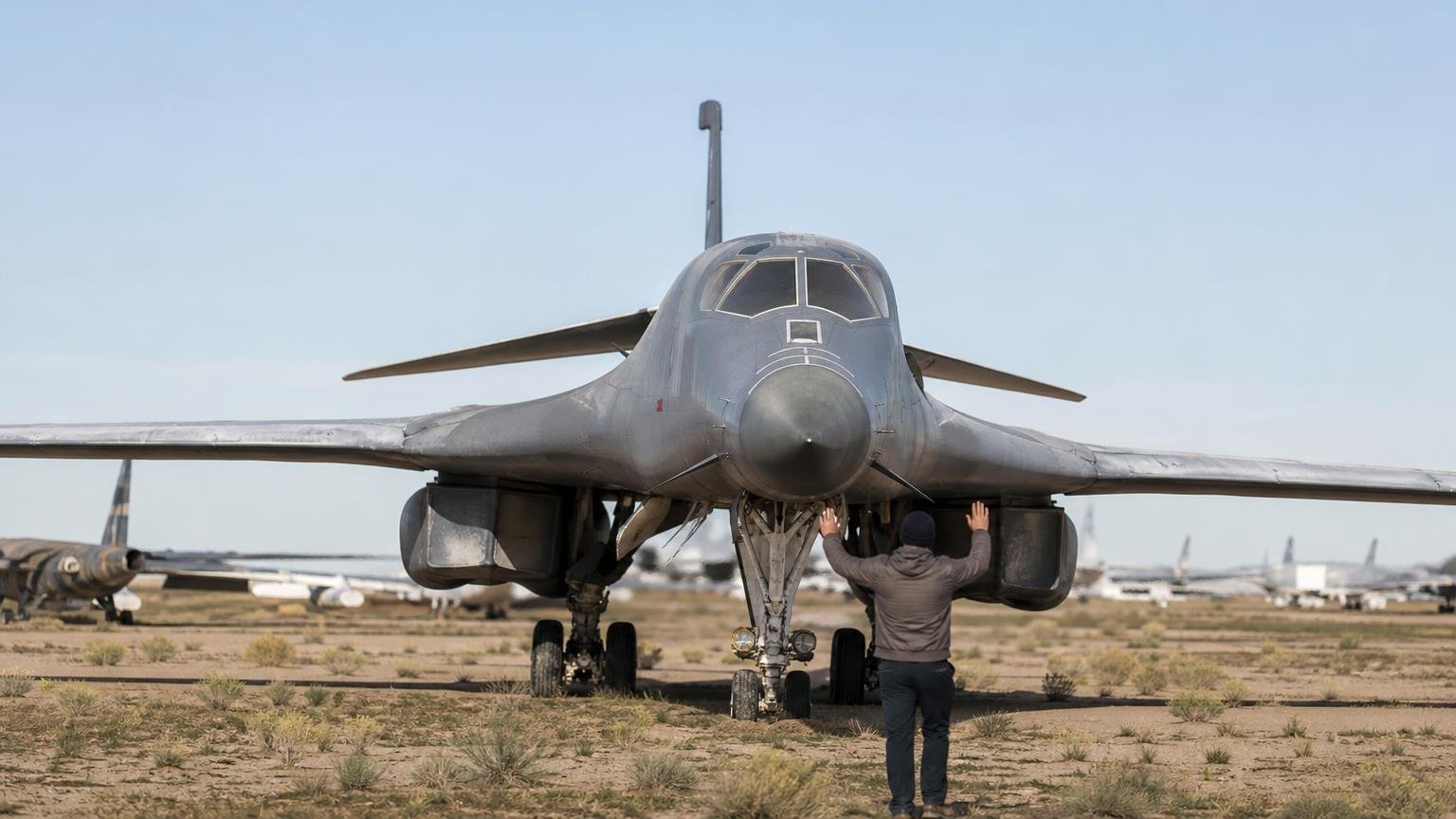 Sacaron un bombardero supersónico del cementerio de aviones después de tres años y vuelve al servicio para sustituir a otro que se estrelló