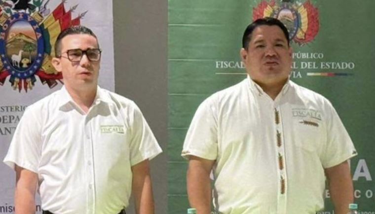 Detienen a los fiscales Roger Mariaca y Alberto Zeballos en Santa Cruz, Bolivia